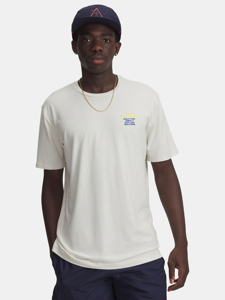 Under Armour Férfi póló Under Armour UA Golf Warning SS-BRN