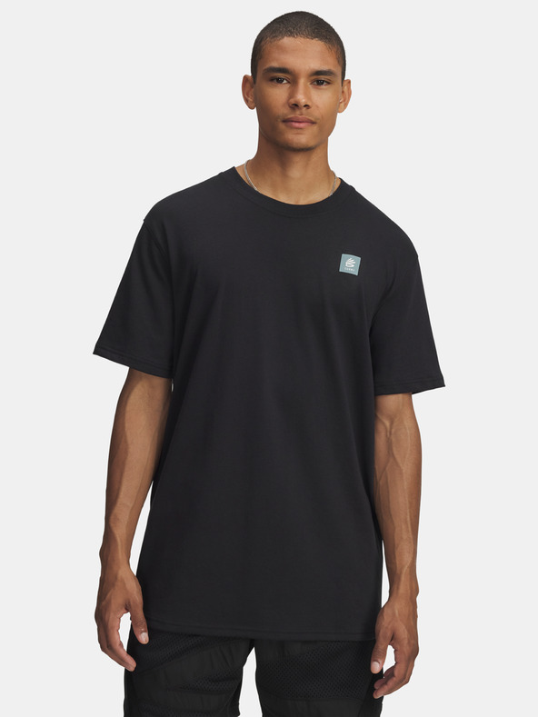 Under Armour Férfi póló Under Armour Curry Verbiage Tee 2-BLK