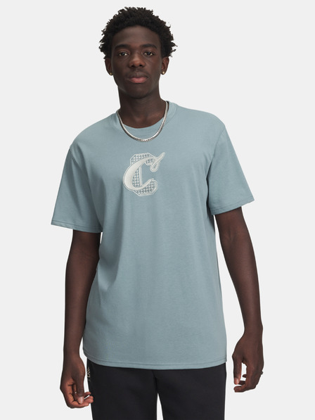 Under Armour Férfi póló Under Armour Curry Verbiage Tee 1-GRN