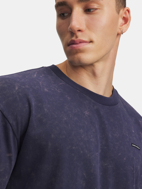 Under Armour Férfi póló Under Armour UA M HW OS LOGO WASH SS-BLU