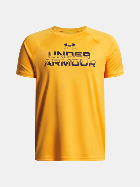 Under Armour Fiú póló Under Armour UA Tech Split Wordmark SS-ORG