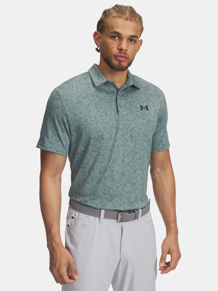 Under Armour Férfi póló Under Armour UA Playoff 3.0 Printed Polo-GRN