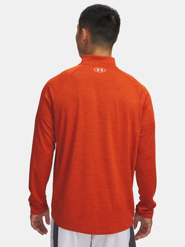 Under Armour Férfi póló Under Armour UA Tech Textured 1/2 Zip-ORG