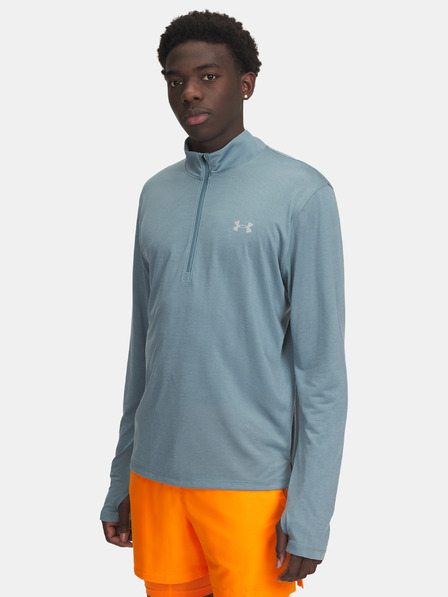 Under Armour Férfi póló Under Armour UA LAUNCH 1/4 ZIP-BLU