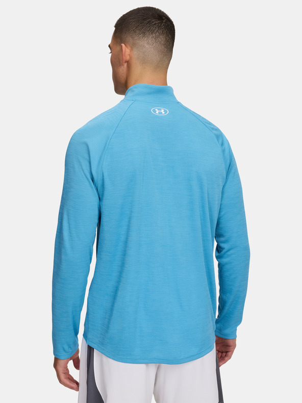Under Armour Férfi póló Under Armour UA Tech Textured 1/2 Zip-BLU