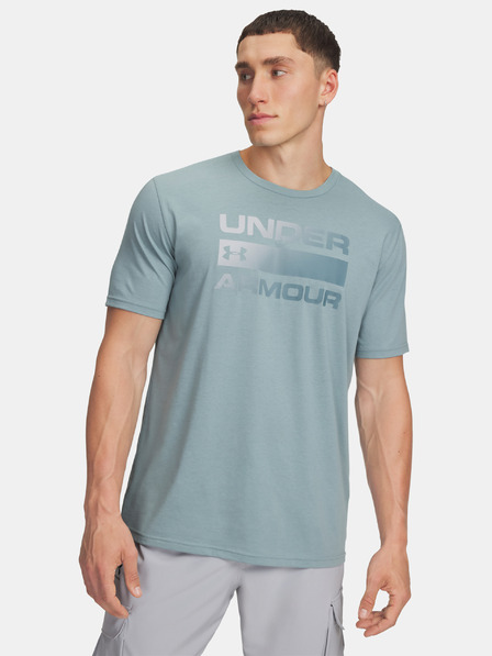 Under Armour Férfi póló Under Armour UA TEAM ISSUE WORDMARK SS-GRN