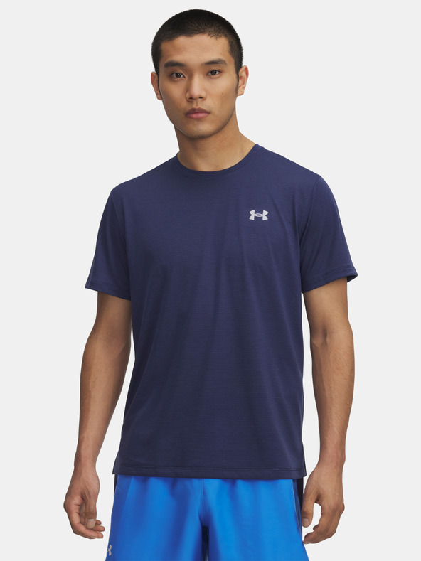 Under Armour Férfi póló Under Armour UA LAUNCH SHORTSLEEVE-BLU