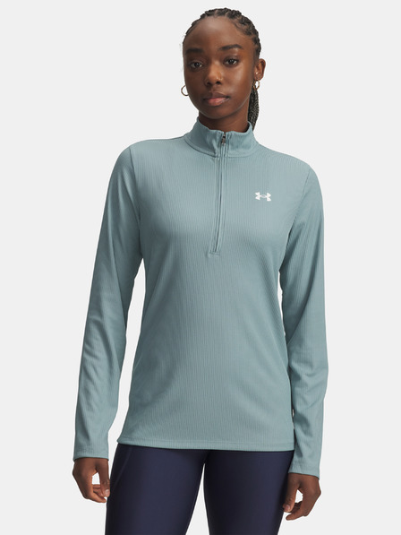 Under Armour Női póló Under Armour Tech Rib 1/2 Zip-GRN