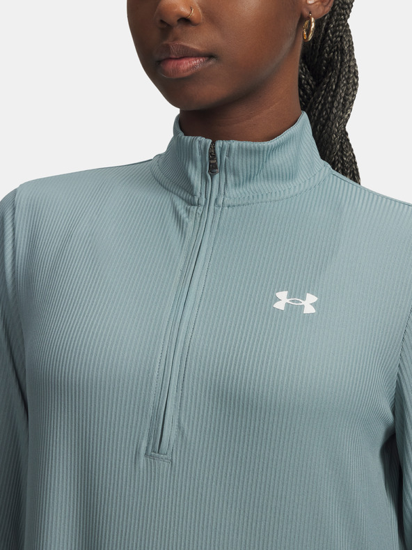 Under Armour Női póló Under Armour Tech Rib 1/2 Zip-GRN