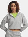 Under Armour Női felső Under Armour Rival Flc Piped HZ Hoodie-GRY