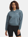 Under Armour Női felső Under Armour Rival Flc Piped HZ Hoodie-BLU