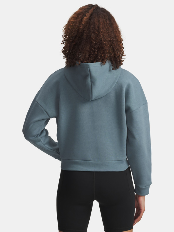 Under Armour Női felső Under Armour Rival Flc Piped HZ Hoodie-BLU