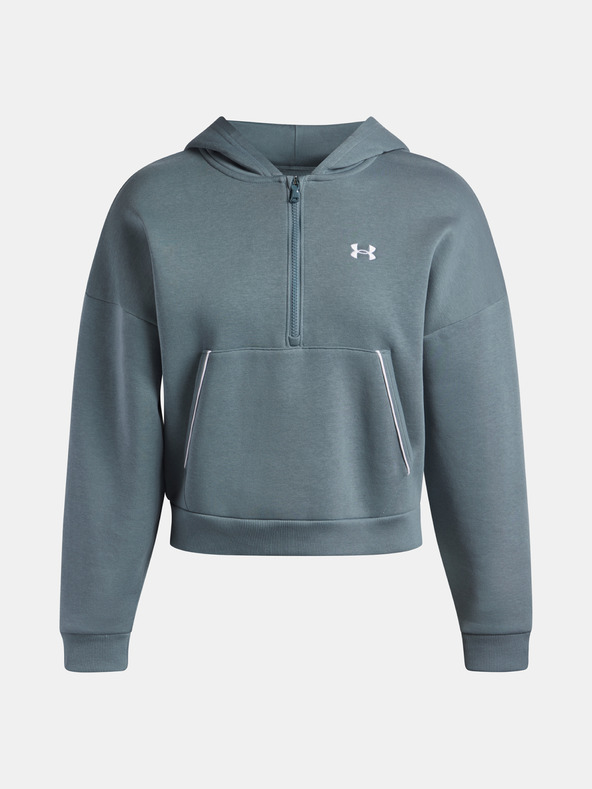 Under Armour Női felső Under Armour Rival Flc Piped HZ Hoodie-BLU