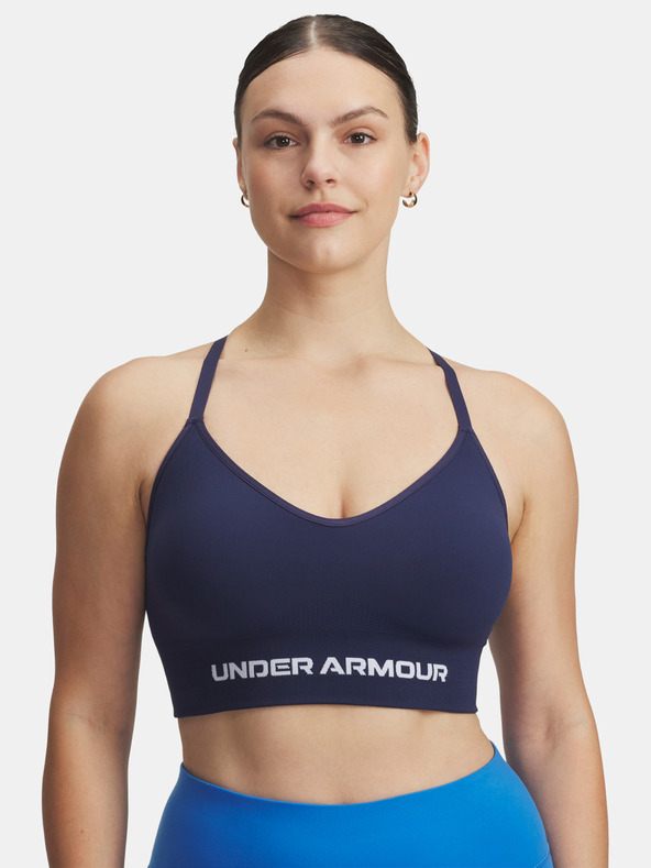 Under Armour Női melltartó Under Armour Vanish Seamless Low Bra-BLU