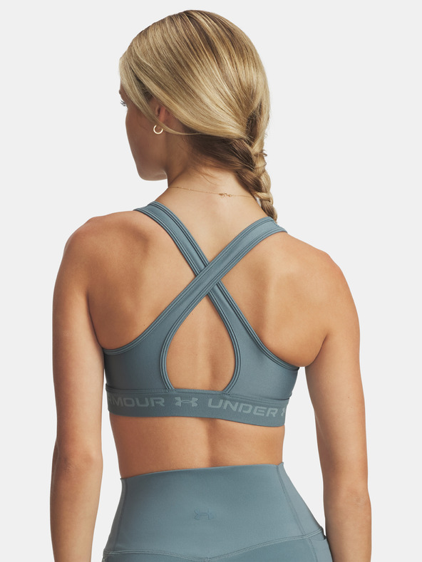Under Armour Női melltartó Under Armour Crossback Mid Bra-BLU