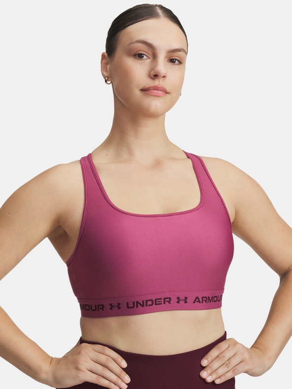 Under Armour Női melltartó Under Armour Crossback Mid Bra-RED
