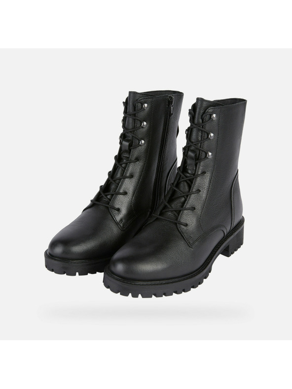 Geox Černá dámská kotníková obuv Geox Hoara - Geox Hoara fekete női bokacsizma