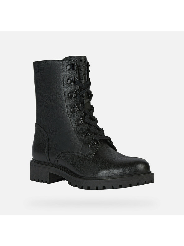 Geox Černá dámská kotníková obuv Geox Hoara - Geox Hoara fekete női bokacsizma