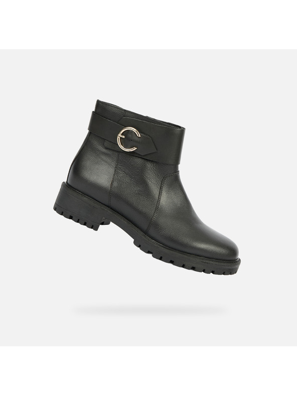 Geox Černá dámská kotníková obuv Geox Hoara - Geox Hoara fekete női bokacsizma