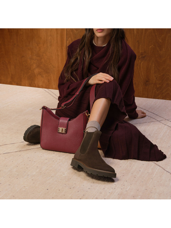 Geox Sötétbarna Geox Norize női bokacsizma