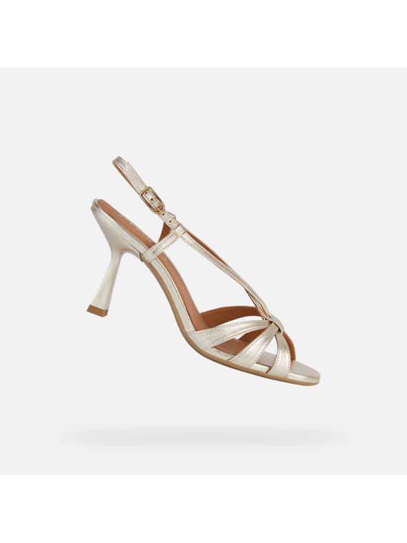 Geox Ezüst Geox Eraklia R 80 magassarkú cipő