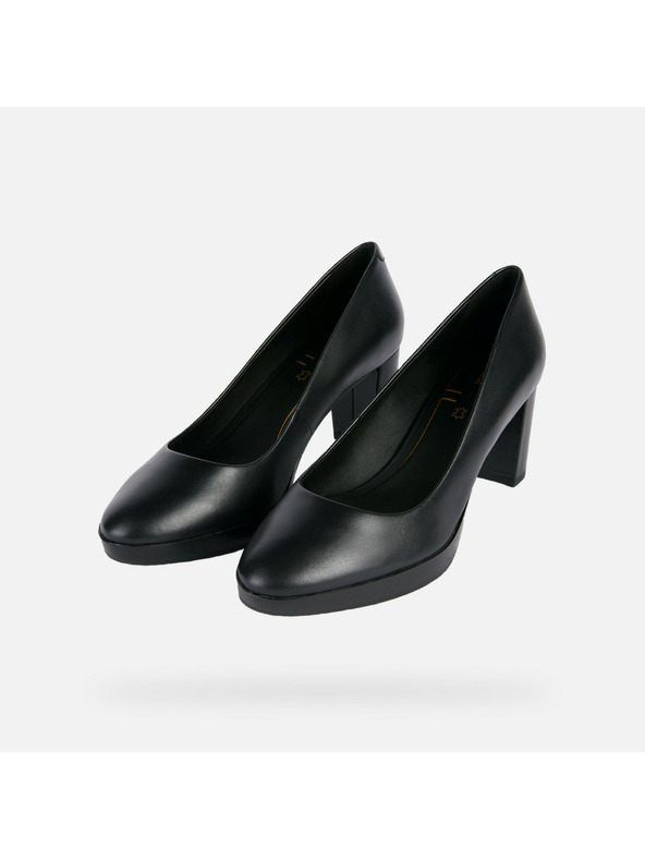 Geox Geox Walk fekete női magassarkú cipő