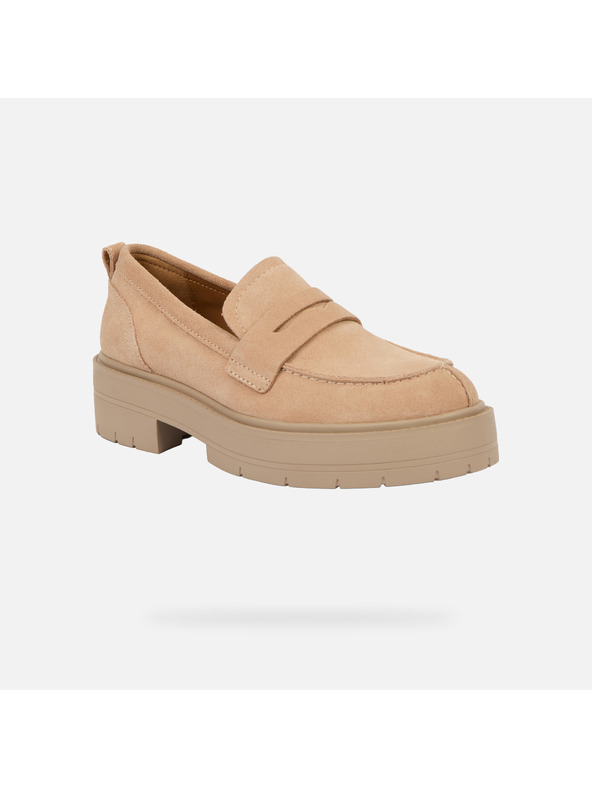 Geox Bézs színű női Geox Spherica Ec7 loaferek