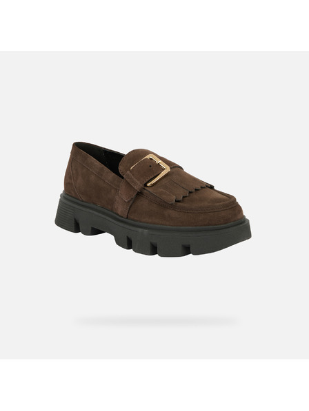 Geox Sötétbarna Geox Vilde női mokaszín