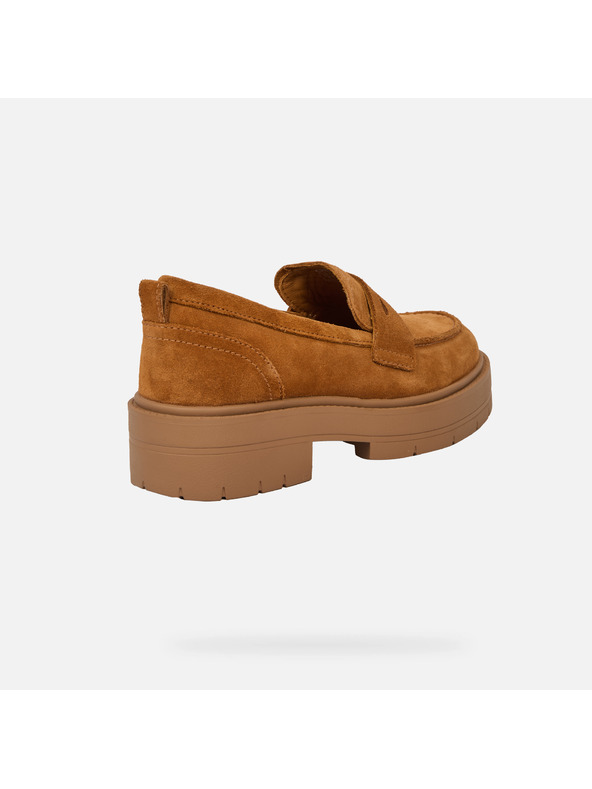 Geox Világosbarna Geox Spherica EC7 női mokaszín