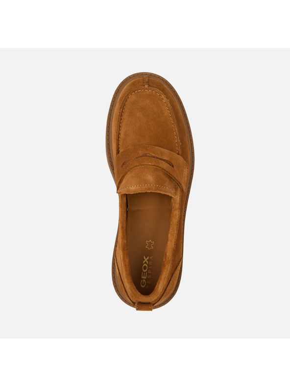 Geox Világosbarna Geox Spherica EC7 női mokaszín