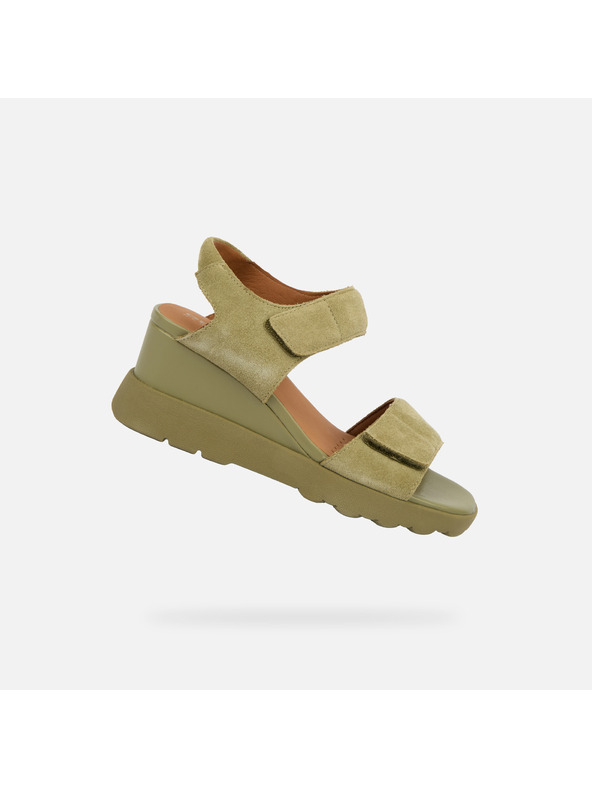 Geox Khaki női ék cipő Geox Spherica EC6