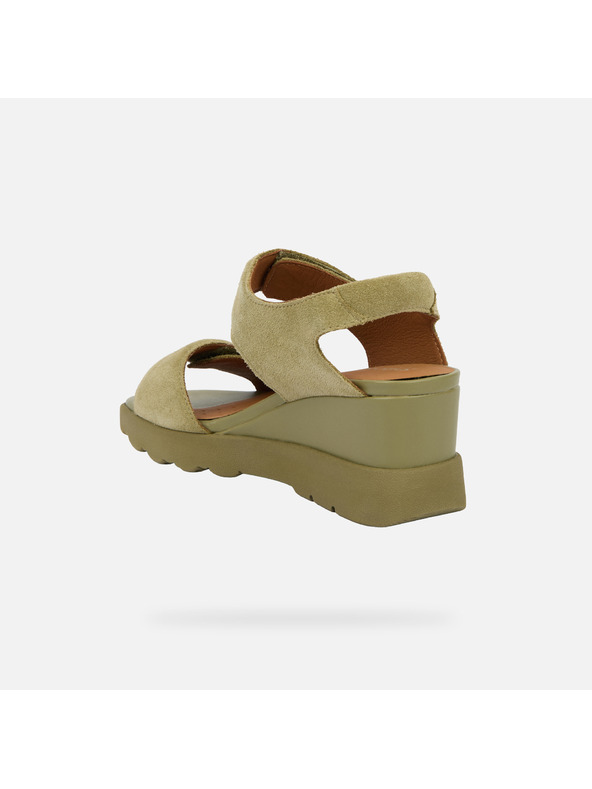 Geox Khaki női ék cipő Geox Spherica EC6