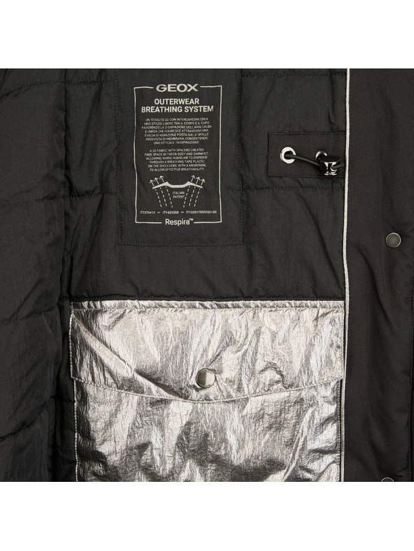 Geox Fekete női télikabát Geox Spherica