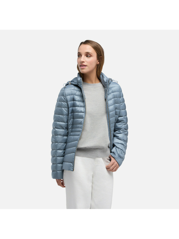 Geox Világoskék női tollkabátok Geox Jaysen