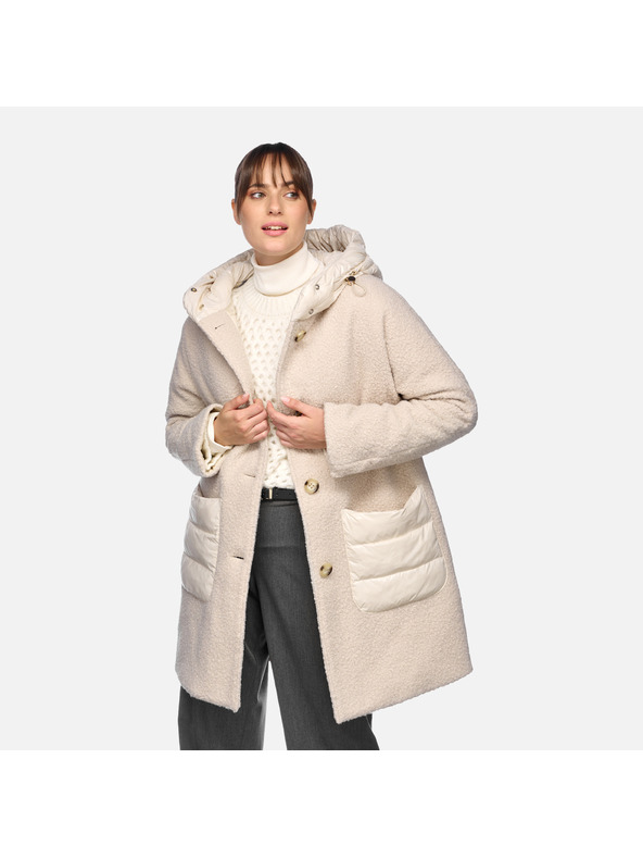 Geox Krém színű női kabát Geox Calithe