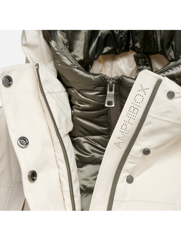 Geox Krém színű női tollkabát Geox Felicity