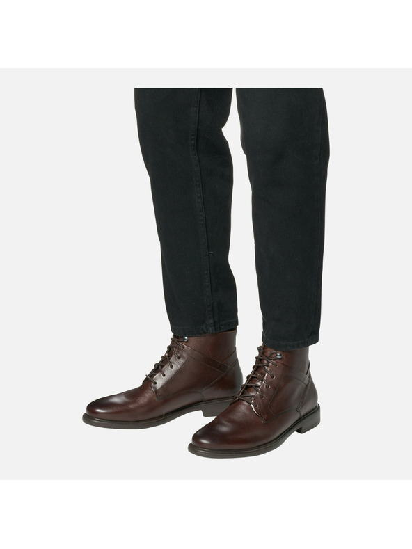 Geox Sötétbarna férfi bokacsizma Geox Terence