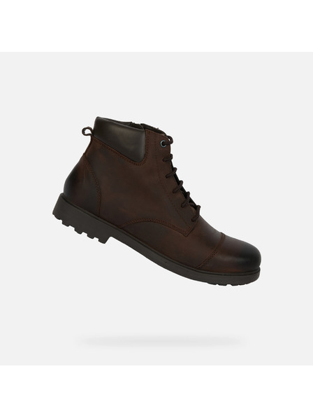 Geox Sötétbarna férfi bokacsizma Geox Rhadalf