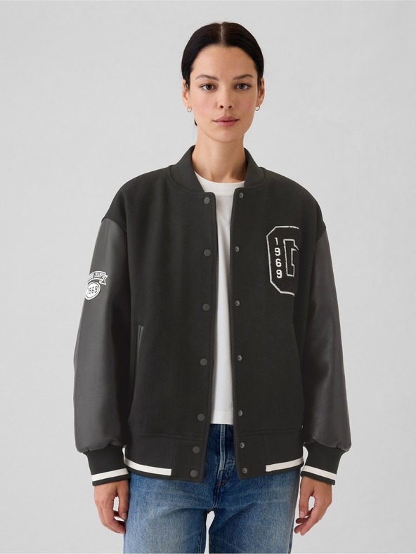 GAP Oversized gyapjú bomber kabát GAP