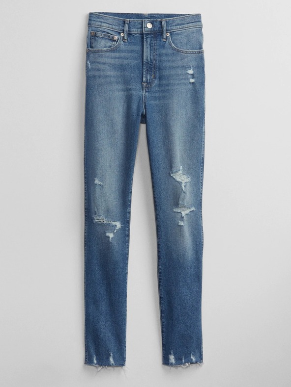 GAP Nadrágok slim High Rise Destructed Vintage GAP