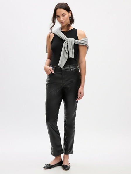 GAP High Rise műbőr nadrág GAP