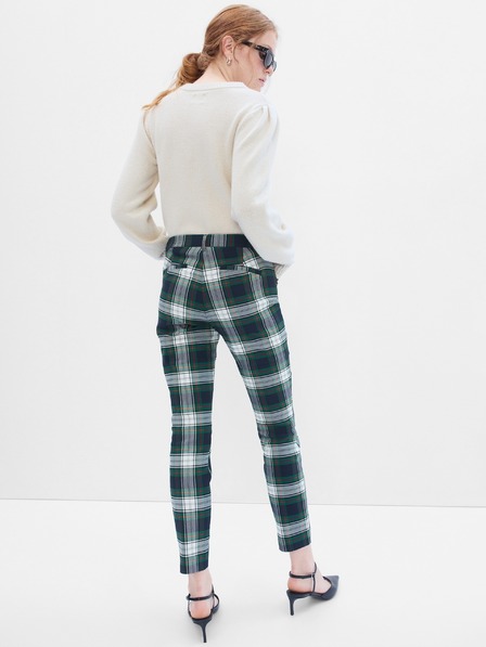 GAP Kockás nadrág skinny bi-stretch GAP