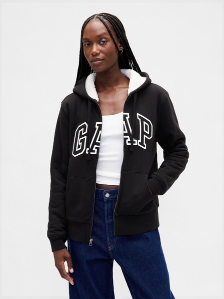 GAP Bélelt Logo Sherpa pulóver GAP