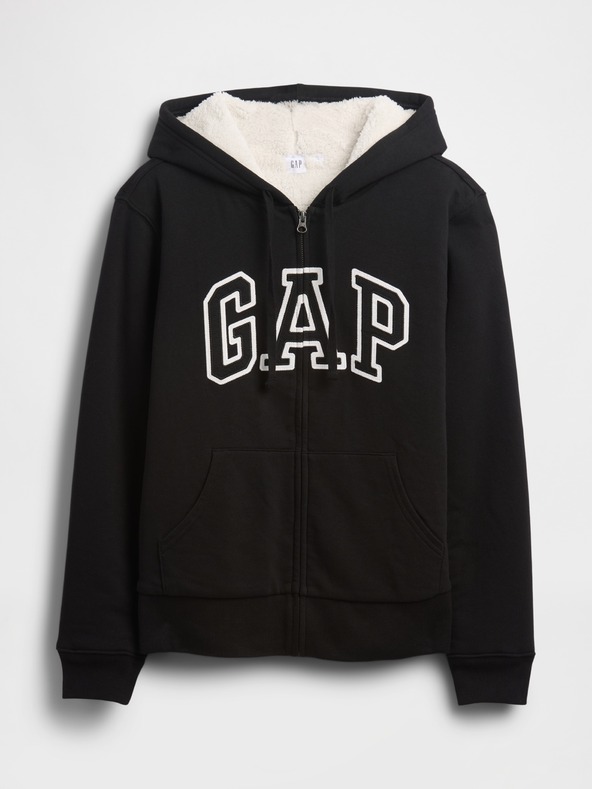 GAP Bélelt Logo Sherpa pulóver GAP