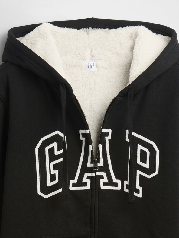 GAP Bélelt Logo Sherpa pulóver GAP