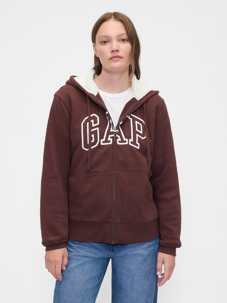 GAP Bélelt Logo Sherpa pulóver GAP