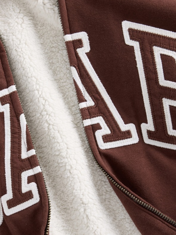 GAP Bélelt Logo Sherpa pulóver GAP