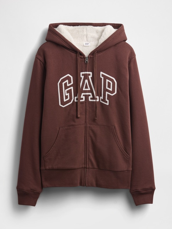 GAP Bélelt Logo Sherpa pulóver GAP