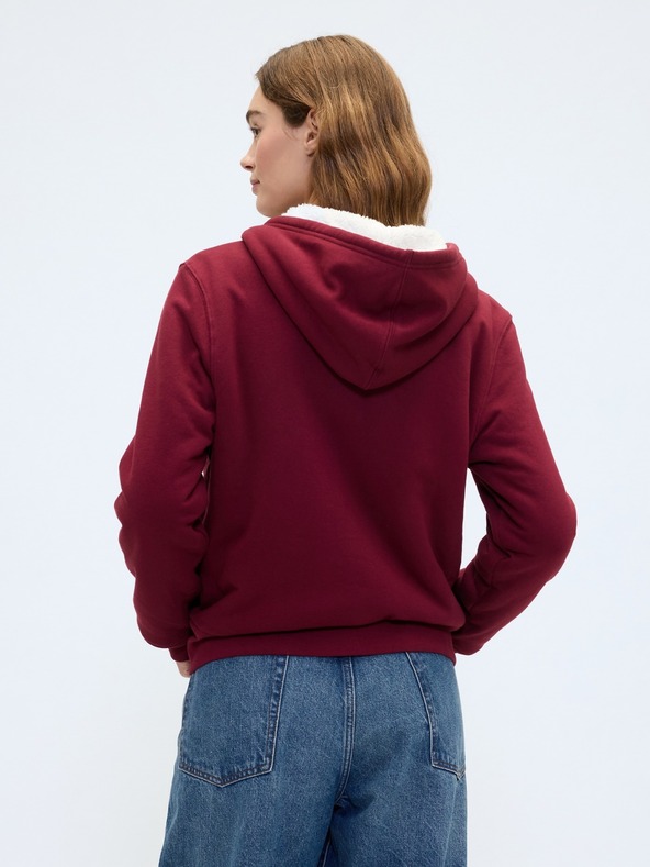 GAP Bélelt Logo Sherpa pulóver GAP