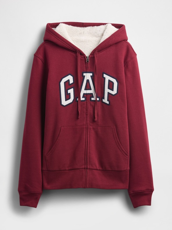 GAP Bélelt Logo Sherpa pulóver GAP